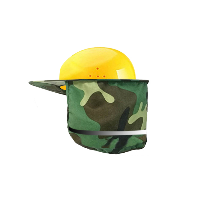 Reflective Sunshade for Hard Hats with Ventilation Holes Full Brim Neck Shield High Visibility Sun Visor for Workplace
