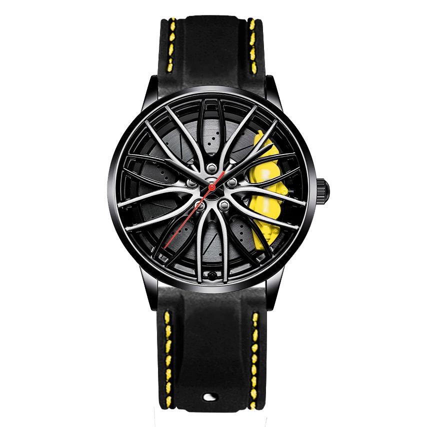 Men's Watches Waterproof Wheel Watch Car Rim Watch Quartz Men's Sports Watches For Men Clock Mens Spinning Watches 