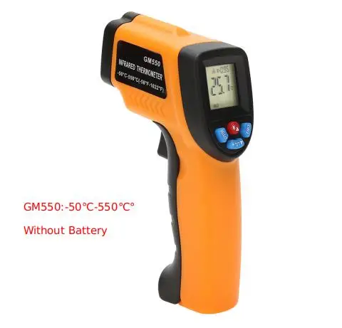 GM550 Yellow Lcd цифровой инфракрасный термометр GunIR пирометр Imager измеритель температуры Промышленный Термометр GM320 GM550 - Цвет: GM550 Yellow