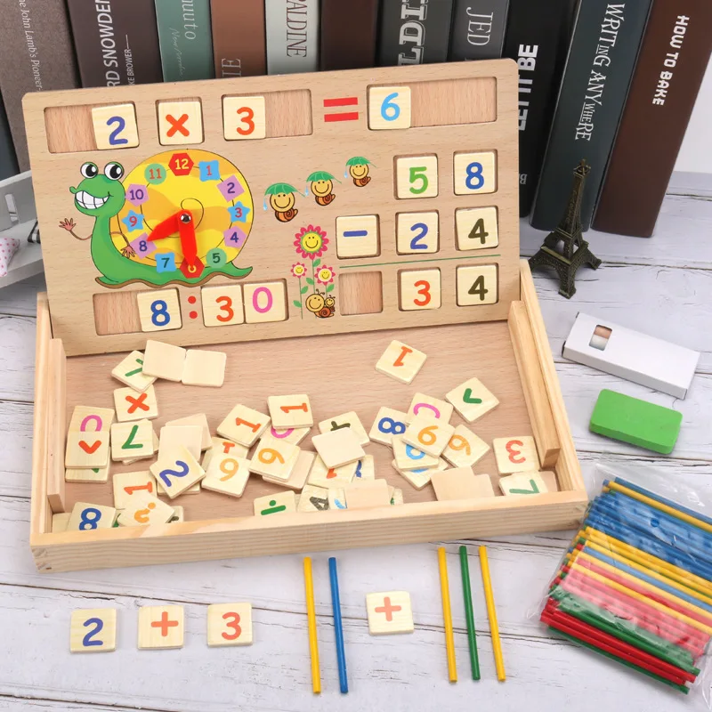 

Wood Counting Sticks Children Count Rod Arithmetic Learning Tools Treasure Kindergarten Multi-functional Number Educational Toy