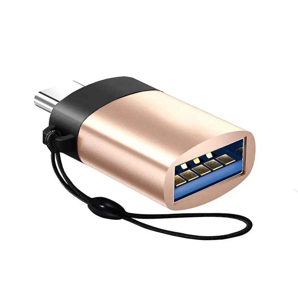 Адаптер USB C type C адаптер USB 3,0 OTG алюминиевый конвертер сплавов с брелоком для телефона адаптер для передачи аксессуаров