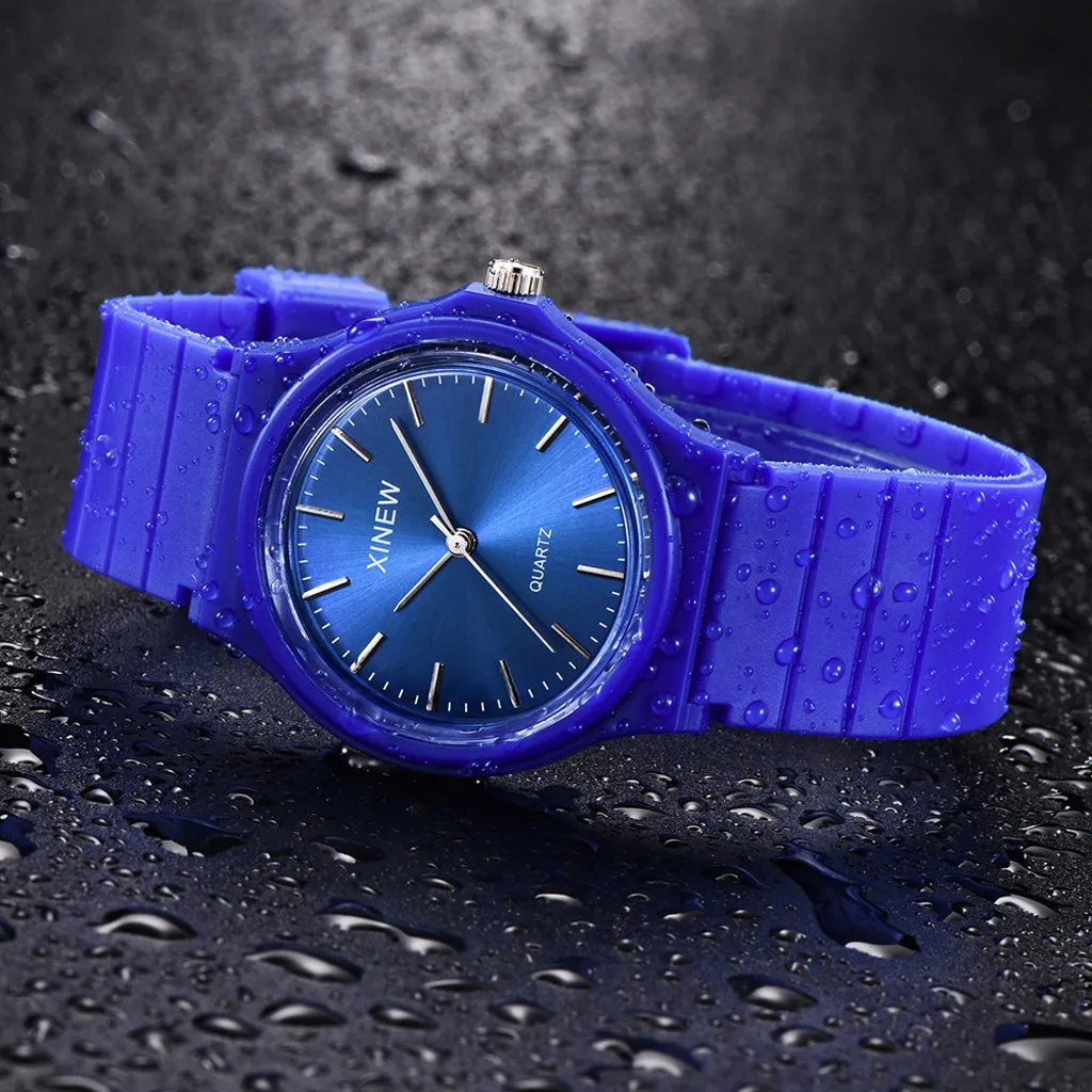 

reloj mujer square watch Ultra-thin Unisex Children Sports Watch Silicone Watch Analog Quartz Wristwatch men sports watches