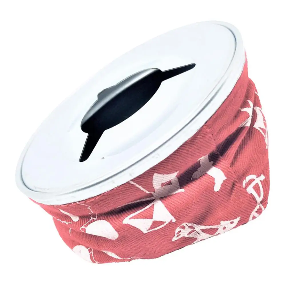 Stainless Steel Windproof Bean Bag Sandbag Cigarette Ashtray for Marine Boat RV Car Smoking, Red/Blue
