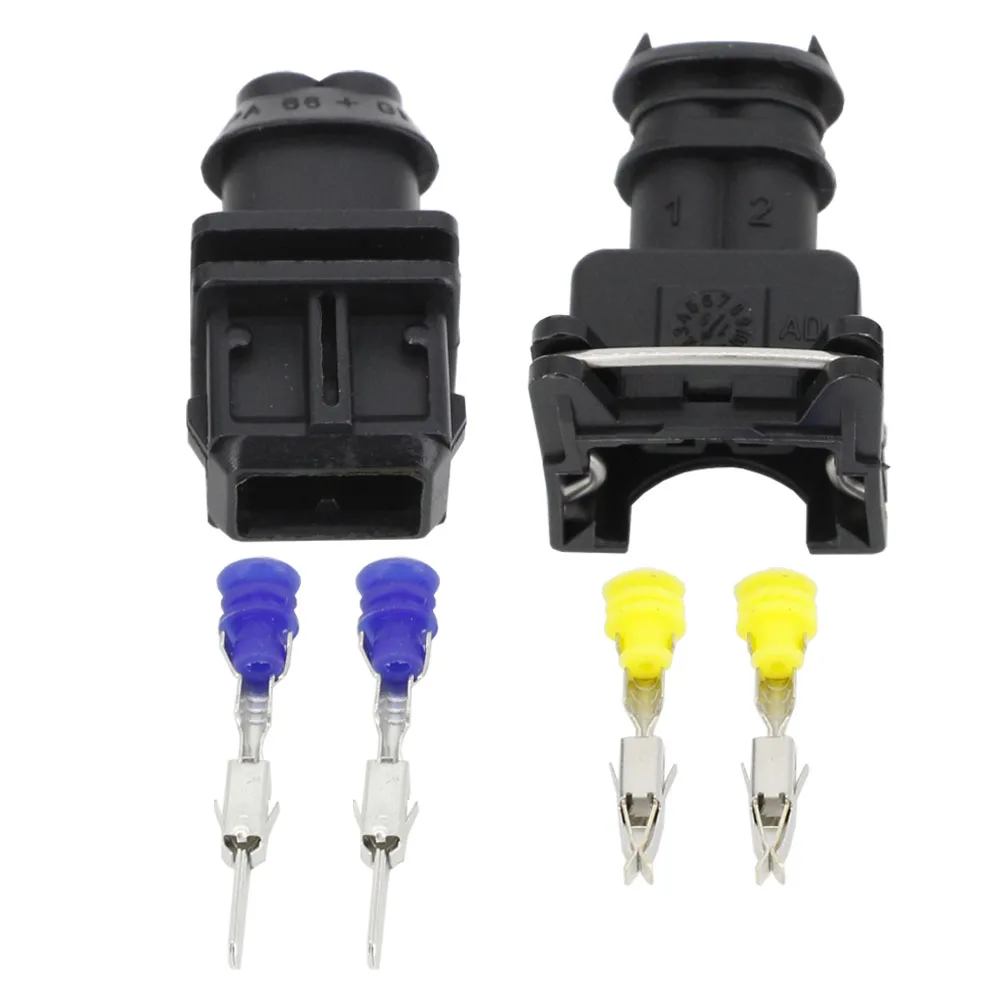 

50 Sets 2 Pin 3.5mm Series 2 pin DJ7021B-3.5-11/21 Waterproof Female And Male Connector With Pins And Seal 2P