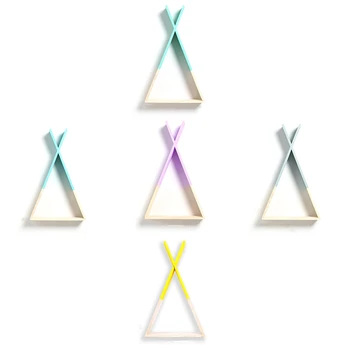 

Promotion! Triple-cornered Wall Frame House Shelf Display Rack Decorate Living Room Bedroom Children Room Crafts Storage Rack