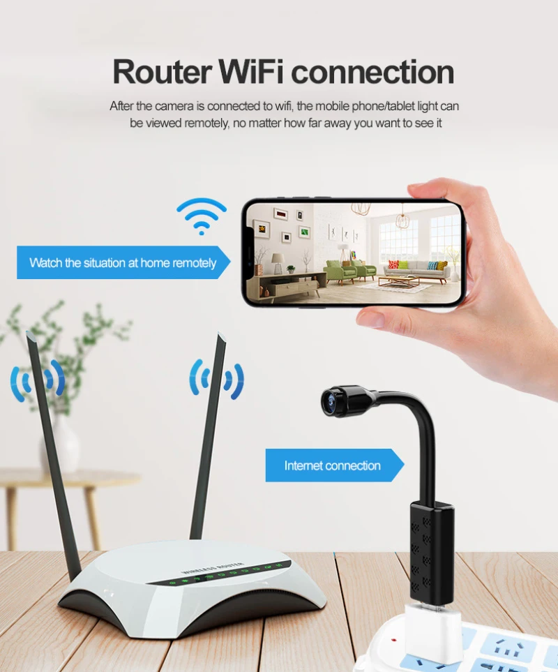 Mini Camera 1080P Wifi Portable IP Remote Control Micro Surveillance Camera HD Support Motion Detection For IOS/Android