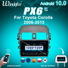 راديو السيارة PX6 ، Android 10 ، نظام تحديد المواقع العالمي للملاحة ، صوت ستيريو ، 2 din ، مشغل وسائط ، لتويوتا كورولا E140 ، E150 ، 2007 13