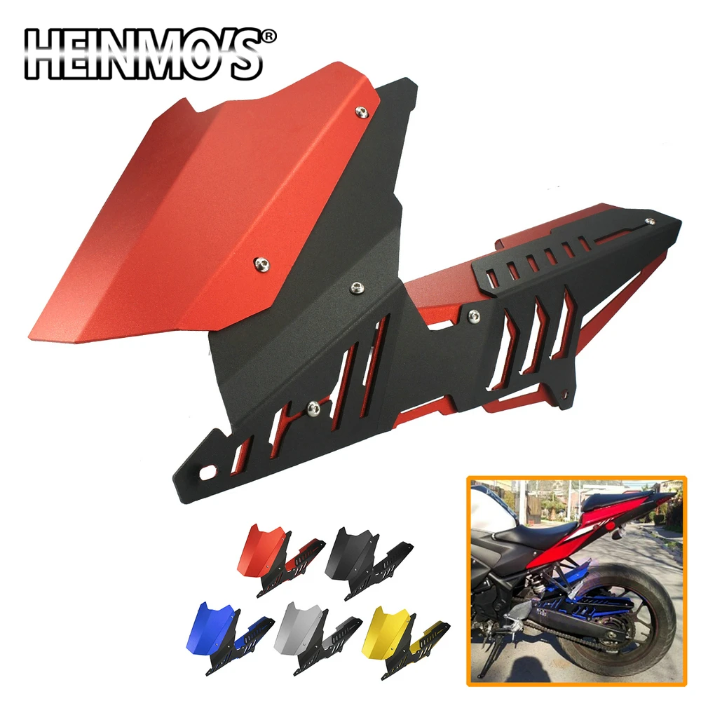 Для Yamaha R3 R25 MT03 2015 2016 2017 чехол накладка на заднее крыло с цепочкой для YAMAHA 3 2013 5