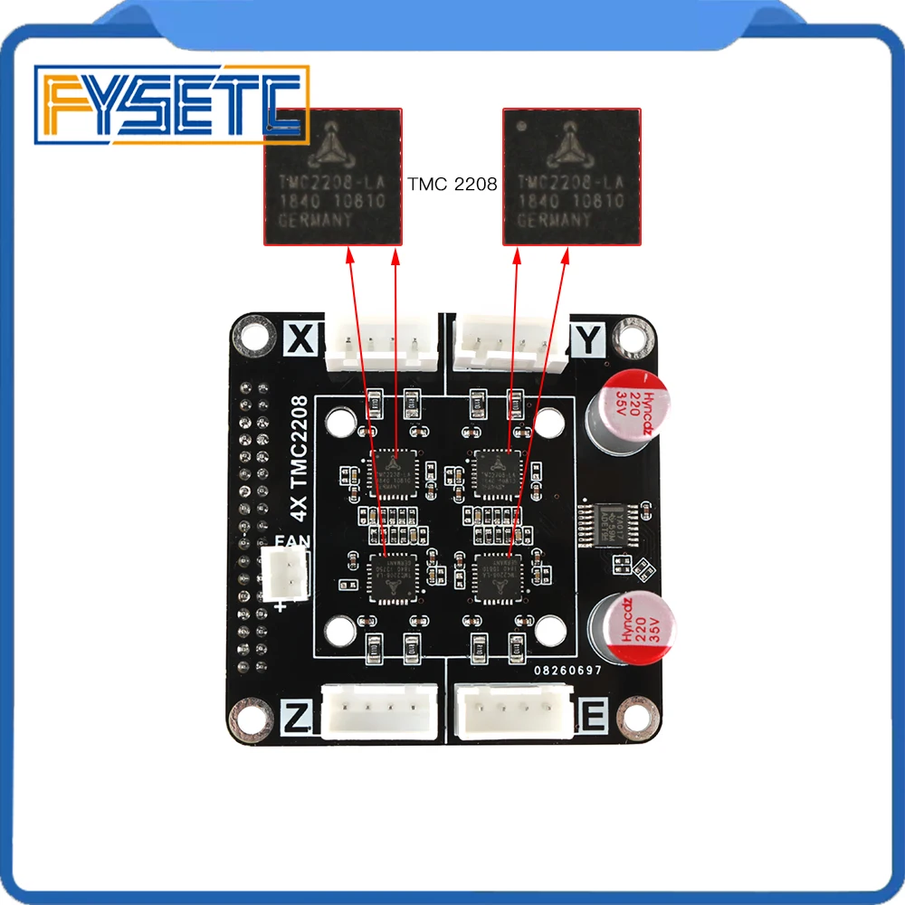 1 шт. 4X TMC2208 V1.0 драйвер платы подключи и игровой адаптер модуль для AIO II V3.2 материнская плата все в одном II 32 бит MCU 32 бит