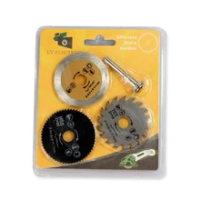 3PCS 54.8mm Out diameter Mini Circular Saw Blade High Quality Wood Cutting Blade Set HSS Cutter Disc Shank For Mini Drill Tools