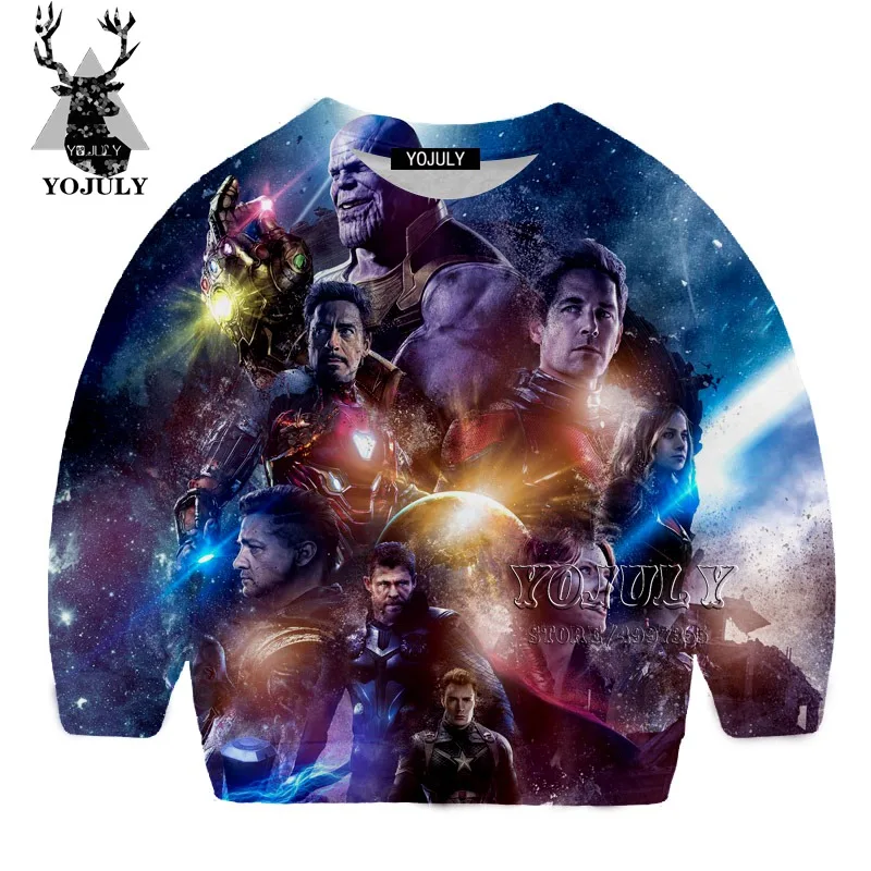 YOJULY The Avengers Harajuku 3D gedruck/Детский свитер модная детская одежда с круглым вырезом для мальчиков и девочек-подростков Kawaii SW116