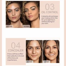 Макияж, рассыпная пудра, дышащая легкая и прочная, контроль масла водостойкая пудра BV789