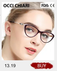 OCCI CHIARI Acetate Vintage Glasses frame women Square Luxury Brand Design Myopia Optics Prescription Eyeglasses frame For Lady blue light filter glasses