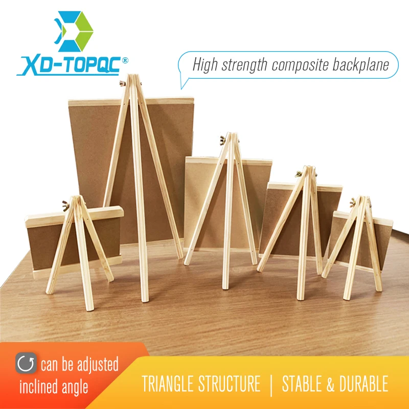 5 Styles Mini Wood Frame Table-top Black Board With Easel 2