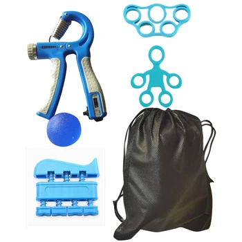 

6PCS Counting Grip Finger Rally Grip Ball Grip Finger Force Rally Ring Hand Fitness Equipment
