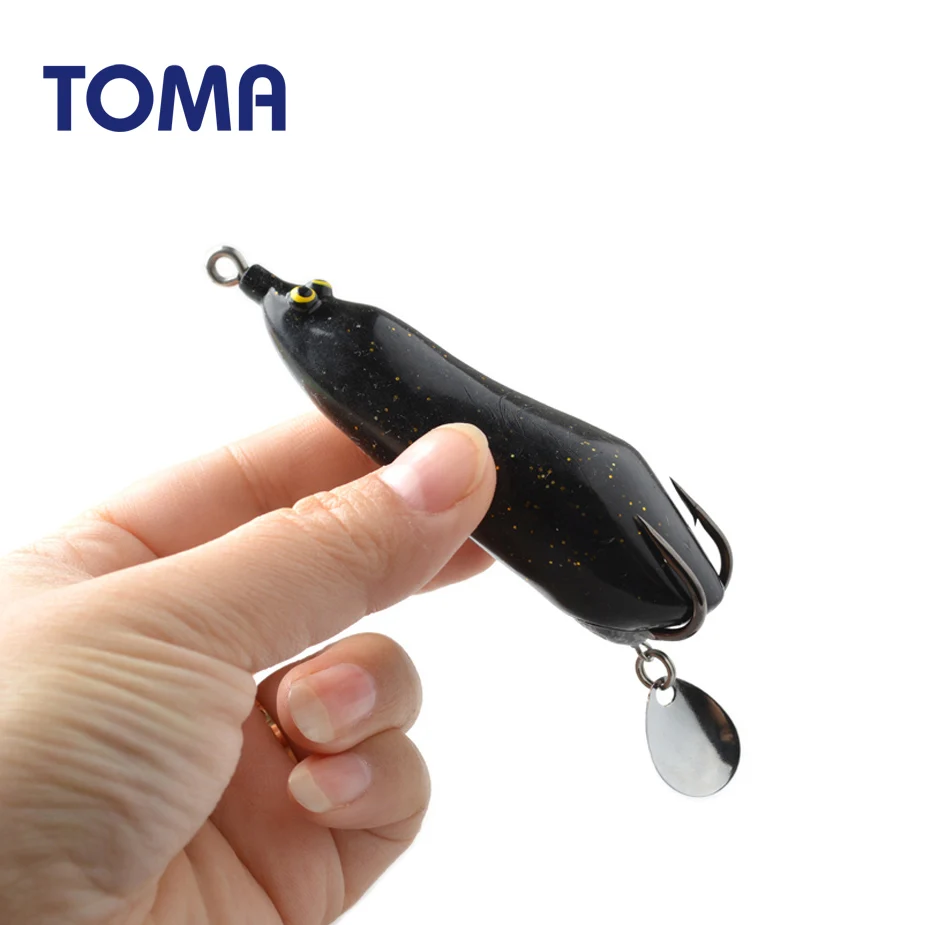 TOMA Topwater приманки лягушка Рыболовная Снасть 85 мм 18 г Мягкая приманка Лягушка