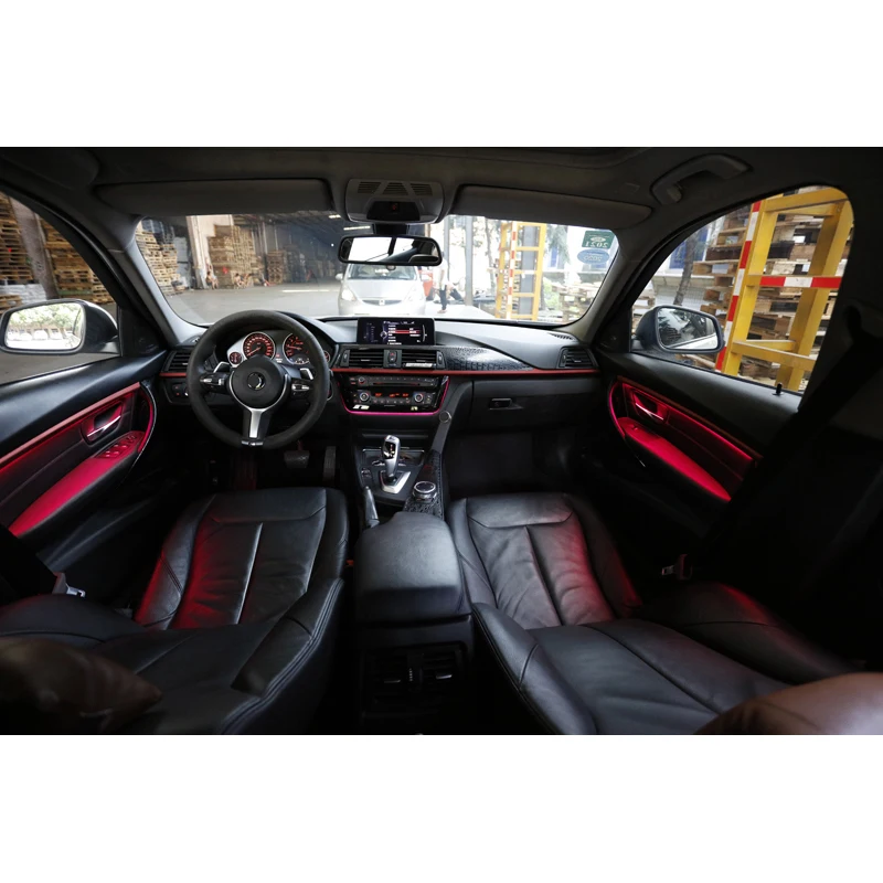 

9-color automatic conversion Car neon interior door ambient lights For BMW F30 F35 decorative lighting tuning car universal