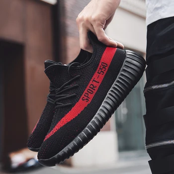 

Unisex Running Shoes Lightweight Breathable Lace Up Flat Walking Shoes Casual Sneakers