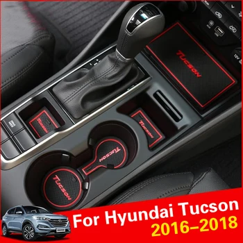 

20PCS For Hyundai Tucson 2016 2017 2018 Car Accessories Gate Slot Pad Rubber Anti-Slip Non-Slip Mat Door Groove Mat
