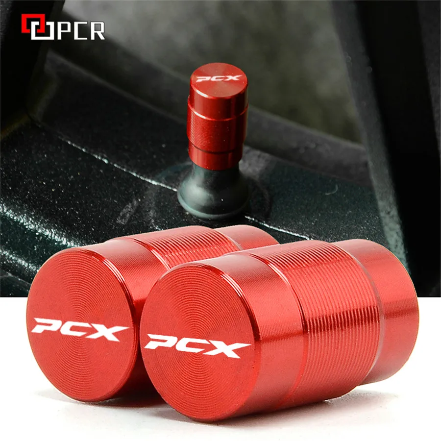 

Motor Aluminum Wheel Tire Valve caps Airtight Covers For Honda PCX125 PCX150 PCX 125 PCX 150 all year 2017 2018 2019 8 colors