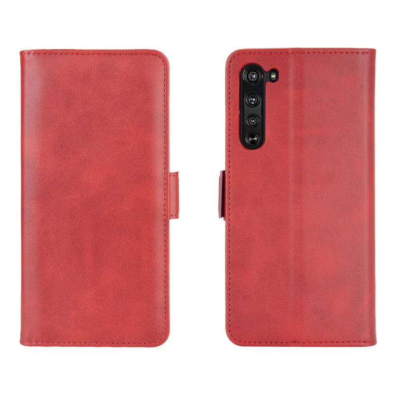 For Motorola Edge XT2063-3 2 1 Moto Edge Plus Edge+ 5G Double Wallet Flip Leather Cover Phone Case phone case leather phone case