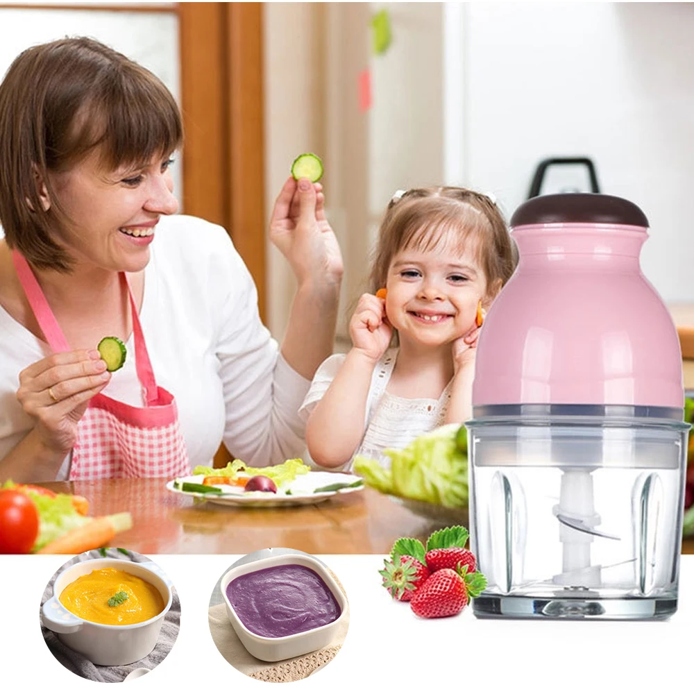 

Electric Meat Grinder Baby Food Maker 250W Mini Milk Shake Mixing Cup Electric Chopper Multi-function Household Food Processor