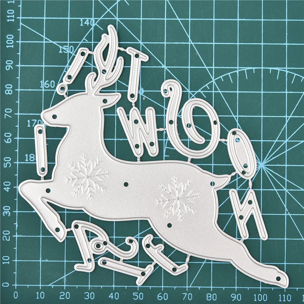 

Eastshape Elk Metal Cutting Dies Deer Christmas Dies Scrapbooking Letter Die Cut Cards Making Stencil Decor Embossing Craft