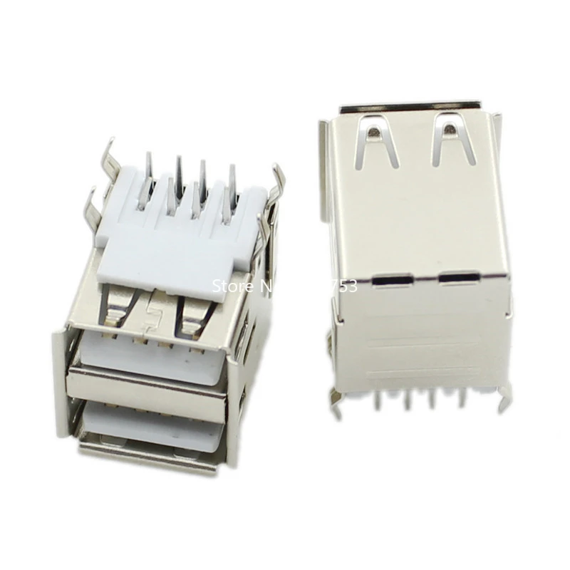 Aexit 5 Pcs USB 2.0 femmina tipo A 4-terminali DIP 90 gradi presa jack ID: 670451