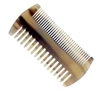 Natural Sheep Horn Moustache Brush Anti Static Beard Comb with Case for Men 4