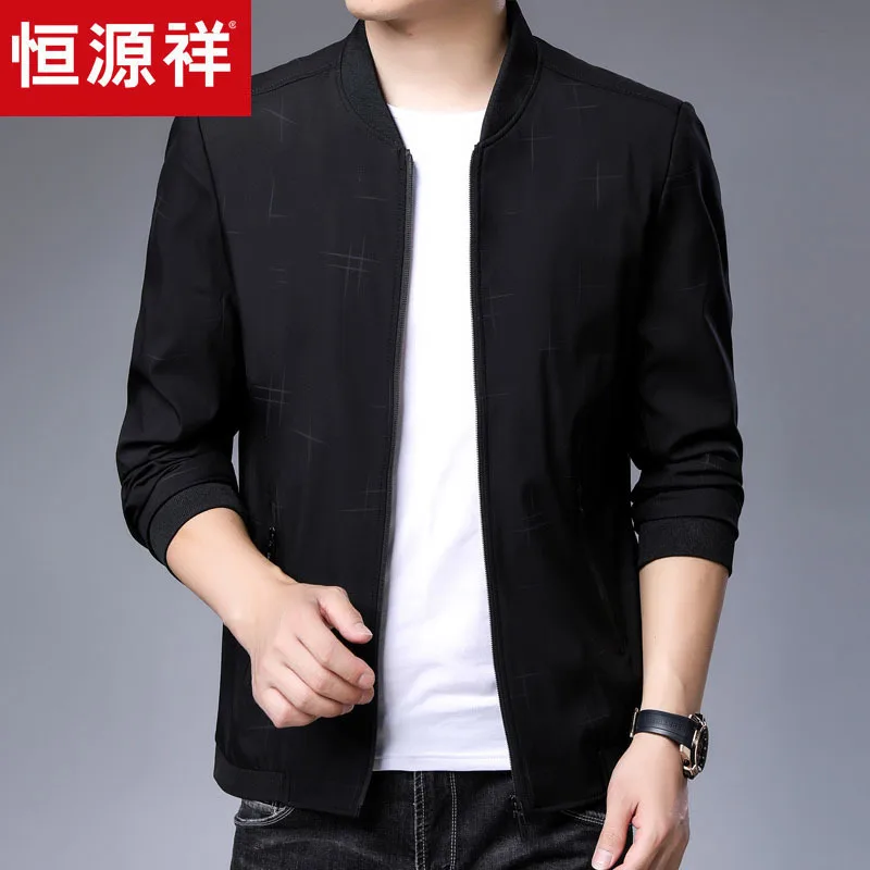 

HYX Genuine Product Autumn New Style Men'S Wear Baseball Collar Coat Jacket Windproof Casual Loose Tops Jacket