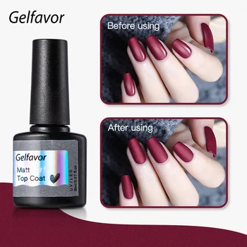 

8ml Nail Matte Top Coat Nail Art Uv Gel Lucky for Manicure Easy Cleaning Gel Varnish Lacquer Healthy and Nontoxic Acrylic Glue