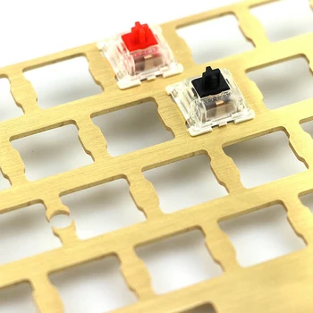 

Mechanical Keyboard Cnc 60 Brass Positioning Plate Support ISO ANSI for GH60 Pcb 60% Keyboard DIY