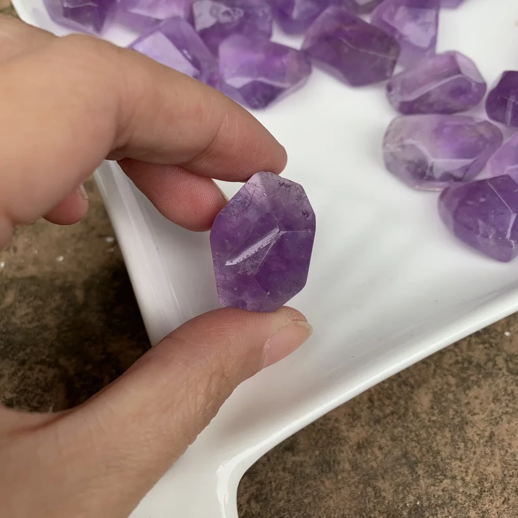 Natural Stone Pendants amethyst High Quality for Trendy Jewelry Making Diy Women Necklace Earring Gifts
