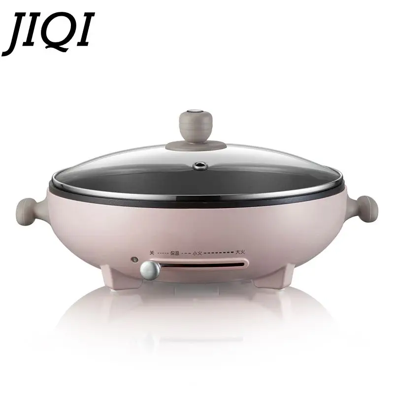 JIQI Household Electric Baking Pan Egg Roll Machine Multifunction Pancake Pizza Crepe Maker Omelette Frying Pan  Skillets 3