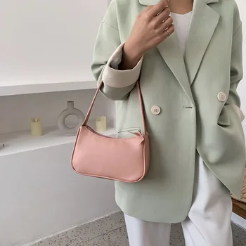 

Retro Totes Bags For Women 2020 Trendy Vintage Handbag Soft Leather Female Small Subaxillary Bags Casual Retro Mini Shoulder Bag