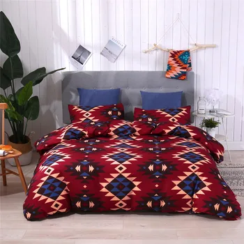 

Bohemian style printing comforter bedding set duvet cover set Queen King bed set Bedclothes Quilt Cover Pillow case Home Textile