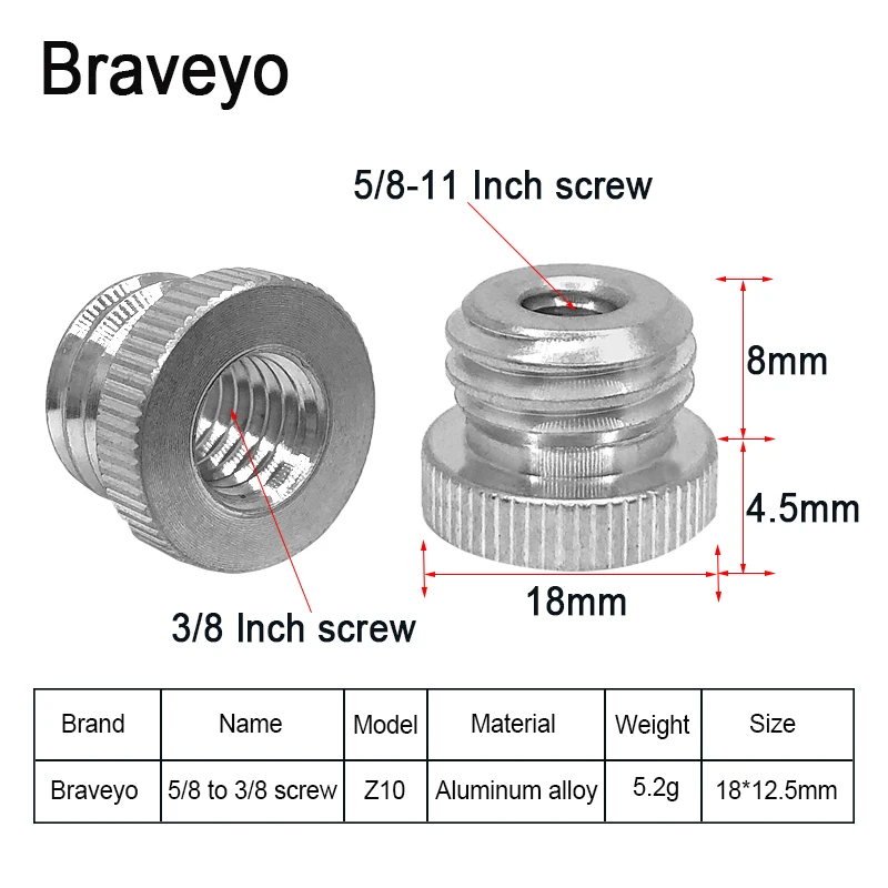 Laser Level Tripod Screw 5/8-11 to 1/4 3/8 Conversion Screw Camera Mount Adapter Photography Accessories For Dslr Ballhead camera tripod adapter tripod adapter mount