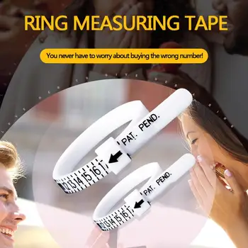 

10Pcs American Ring Size Plastic Ruler Finger Circumference Gauge Measuring Tool Gauge Measuring Tool
