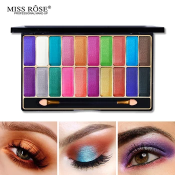 

Miss Rose 20 Color Shimmer Matte Eyeshadow Palette Make Up Palette Nude Bright Pigmented Colorful Makeup Eye Shadow Set Cosmetic