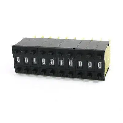 10 шт. 0-9 цифр один блок толкатель переключатель 33 мм x 10 мм