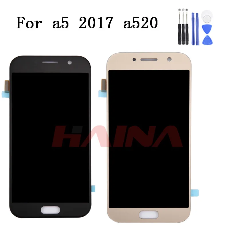 Для Samsung Galaxy A5 2017 ЖК A520 SM-A520F модуль ЖК-дисплей и дигитайзер с сенсорным экраном |