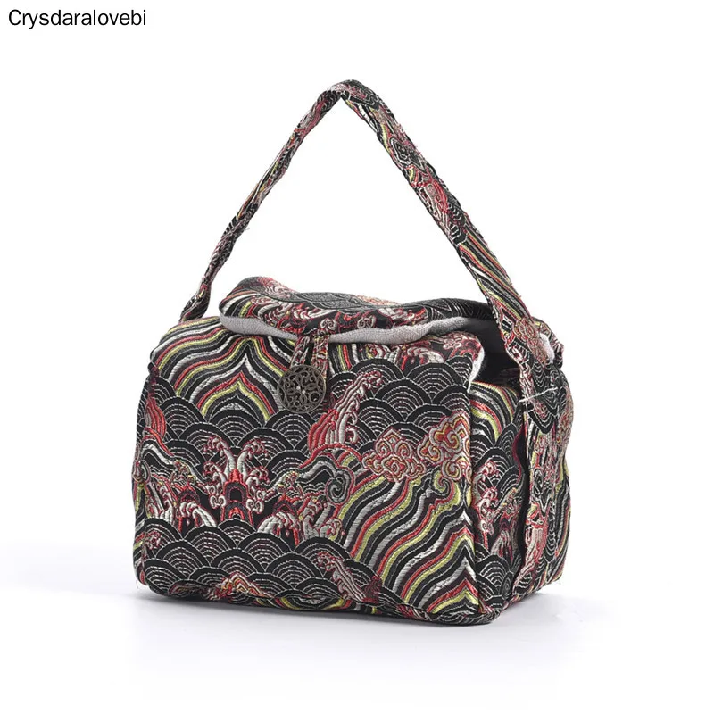 Vintage Teaware Storage Bag Accessories Teacup Teapot Bags Travel Outdoor Portable Tea Cup Cozies Food Jewelry Nuts Package