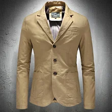 Veste à boutonnage simple pour homme, tenue de ville décontractée, coupe cintrée, de marque, haute qualité, printemps automne 