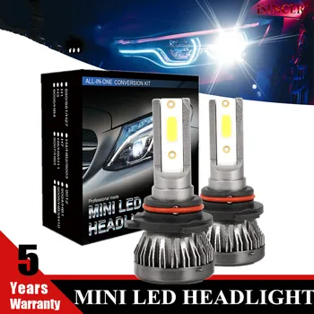 

1 Pair Mini H1 H7 H8 H9 H11 LED Car Headlight Bulb Kit 9005 HB3 9006 HB4 6000K 12V White Bulb Auto Fog Head Lamp