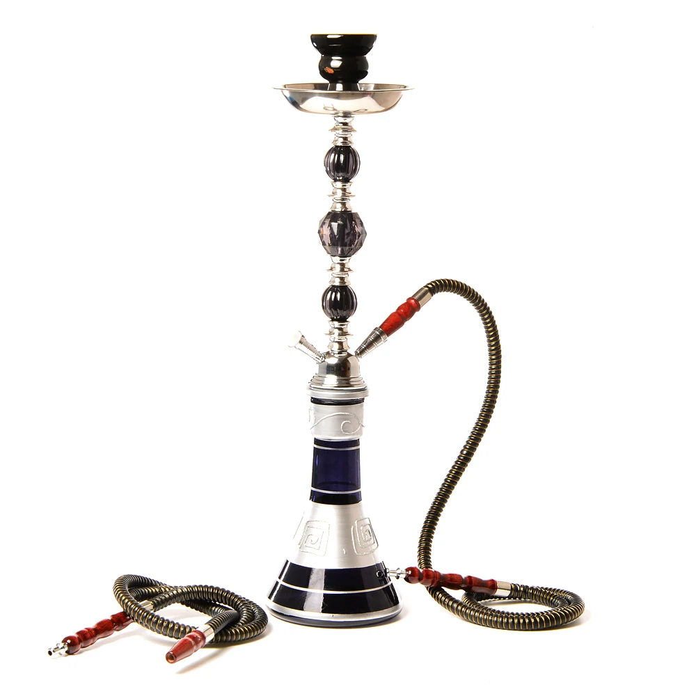 Средний стеклянный кальян Cachimba трубка для кальяна Sisha двойной шланг путешествия Chicha наргиле с наргиле аксессуары чаша для угля щипцы