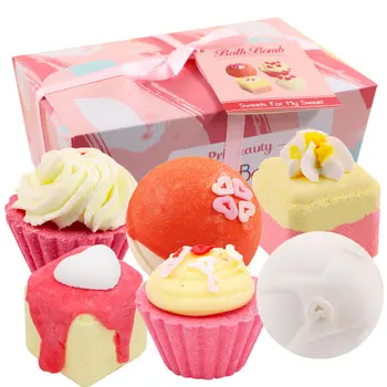 

6pc/bag Natural Bubble Bath Bomb Ball Essential Oil Bath SPA Exfoliating Whitening Moisturizing Relax Bath Salt Body Skin Tool