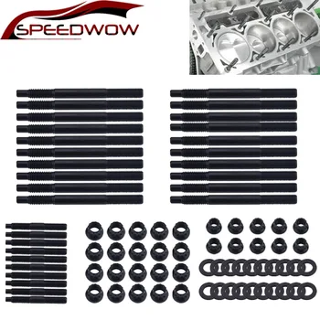 

SPEEDWOW Head Stud Kit 12 Point Nuts For 2004-Up Chevy LS1 LS6 L98 4.8L 5.3L 6.0L Engines OE 33449 234-4317