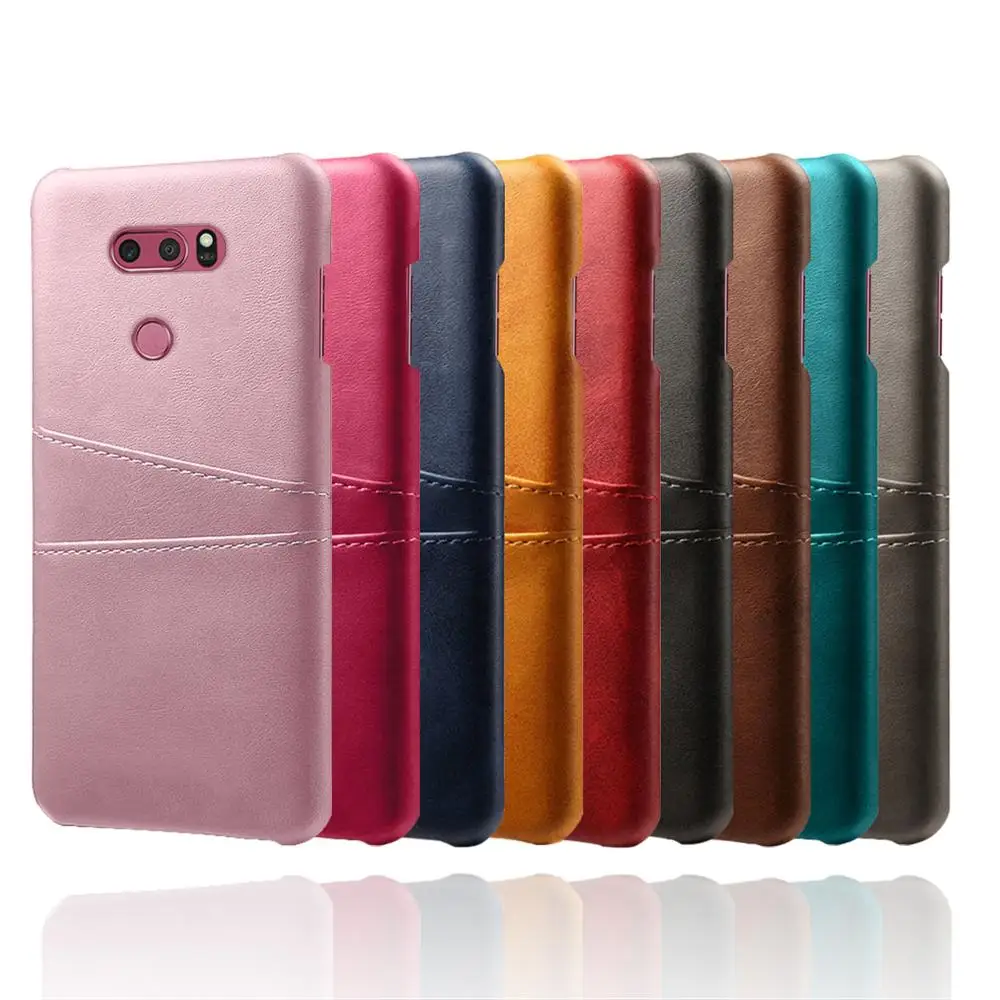 Leather Card Holder Phone Case For LG V30 S V50 ThinQ K50 K40 K20 Q60 G8S Phone Cover For LG Q8 ThinQ Aristo2 Stylo 5 Fundas