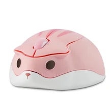Chuyi 2.4G Draadloze Optische Muis Leuke Hamster Cartoon Ontwerp Computer Muizen Ergonomische Mini 3D Gaming Office Mouse Kid 'S gift