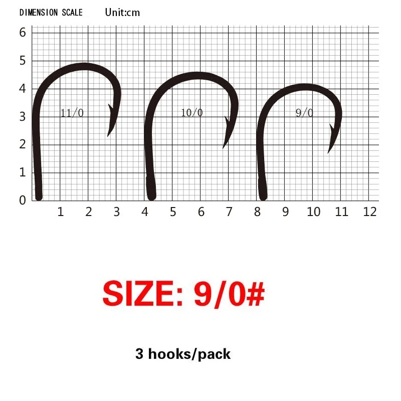 Горячая mustad Рыбалка Крючки 10827NP-BN крючок для ловли карпа 1#1/0-12/0 Южное масло гигантский морской колючий рыболовный крючок черная рыба - Цвет: 9 0